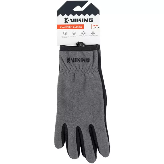 Рукавички Viking Fishing Maverick Gloves XXL (fleece) classic к:grey-graphite, фото , изображение 2